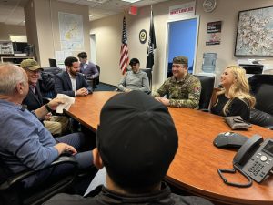 Congressman Mike Lawler meets with wounded Ukrainian soldiers, Sergeii Maidainuk and Dmytro Klok that undergo rehabilitation with the help from Organizing Ukraine Relief Foundation
